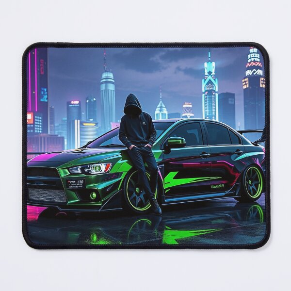Item preview, Mitsubishi Evo IX on the parking garage – performance and style in the modern city designed and sold by Salimgor Hangaround Music.