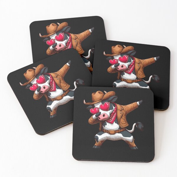Item preview, Dabbing Dance Cow Cowboy Cowgirl Heart Sunglasses designed and sold by Artistoos.