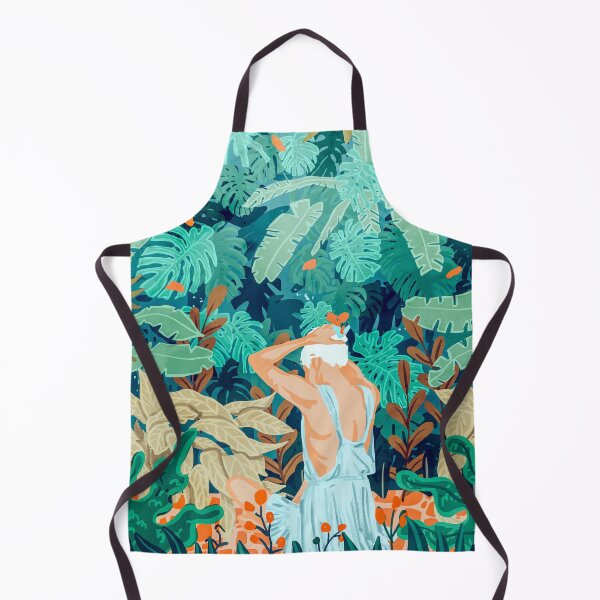 Item preview, Backyard | Jungle Tropical Nature Painting | Botanical Plant Lady Banana Tree Garden Watercolor designed and sold by 83oranges.com.