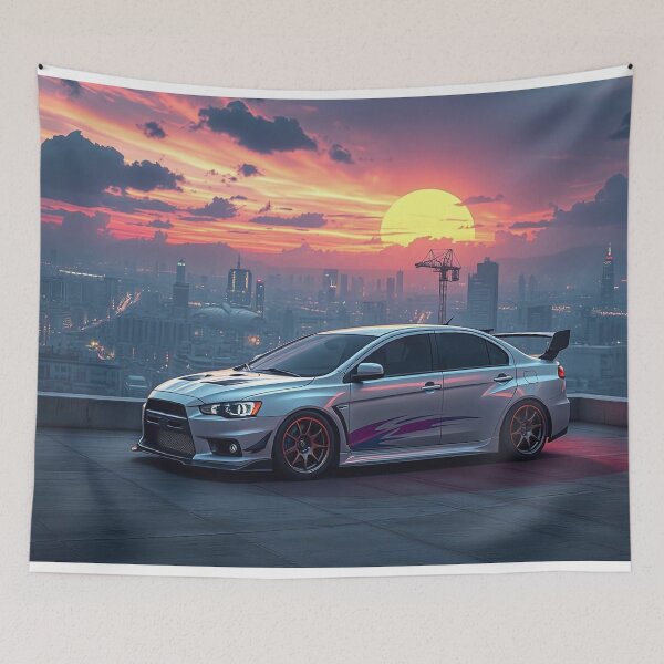 Item preview, Mitsubishi Evo IX in the parking garage – performance and style before sunrise designed and sold by Salimgor Hangaround Music.