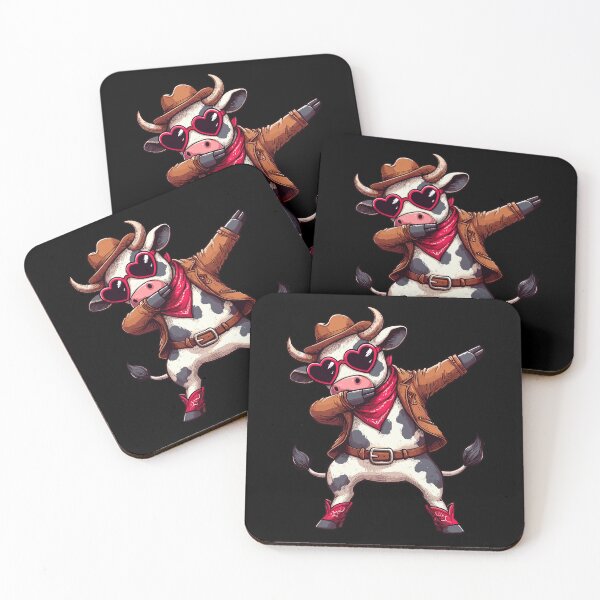 Item preview, Dabbing Dance Cow Cowboy Cowgirl Heart Sunglasses designed and sold by Artistoos.