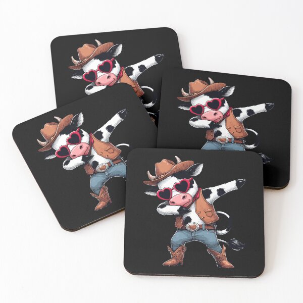 Item preview, Dabbing Dance Cow Cowboy Cowgirl Heart Sunglasses designed and sold by Artistoos.