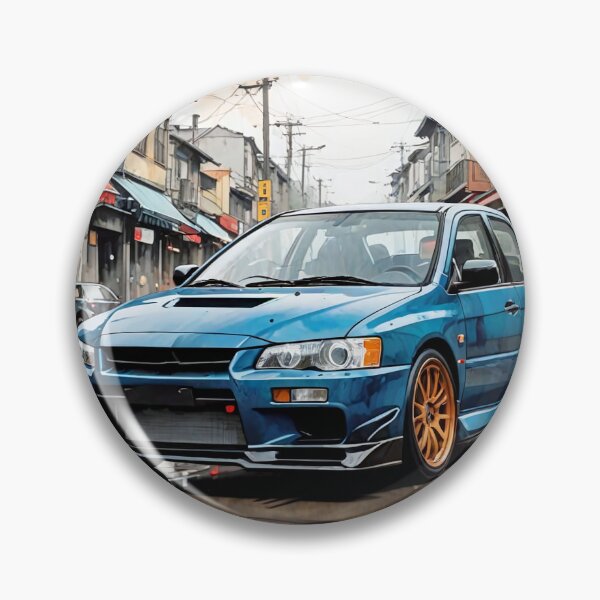 Item preview, Mitsubishi Evo IX – Performance and style in the old city, retro art designed and sold by Salimgor Hangaround Music.