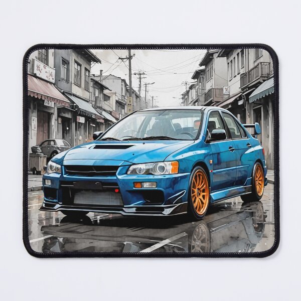 Item preview, Mitsubishi Evo IX – Performance and style in the old city, retro art V2 designed and sold by Salimgor Hangaround Music.