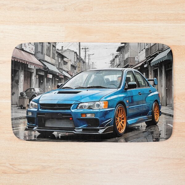 Item preview, Mitsubishi Evo IX – Performance and style in the old city, retro art V2 designed and sold by Salimgor Hangaround Music.