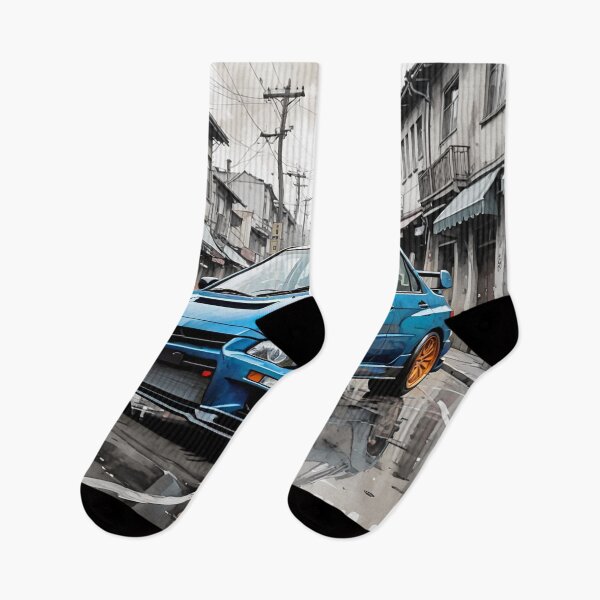 Item preview, Mitsubishi Evo IX – Performance and style in the old city, retro art V2 designed and sold by Salimgor Hangaround Music.