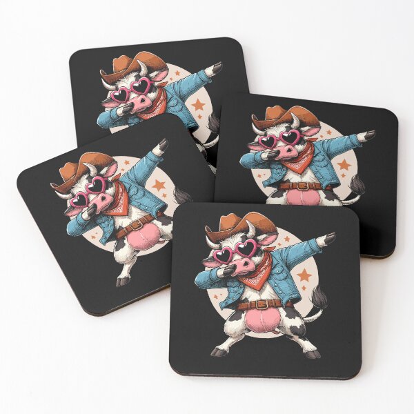 Item preview, Dabbing Dance Cow Cowboy Cowgirl Heart Sunglasses designed and sold by Artistoos.