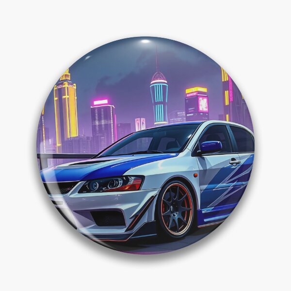 Item preview, Mitsubishi Evo IX on the parking garage – performance and style in front of Neon City designed and sold by Salimgor Hangaround Music.