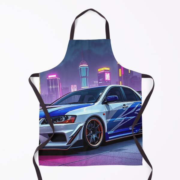 Item preview, Mitsubishi Evo IX on the parking garage – performance and style in front of Neon City designed and sold by Salimgor Hangaround Music.