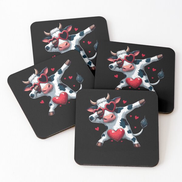 Item preview, Dabbing Dance Cow Heart Sunglasses designed and sold by Artistoos.
