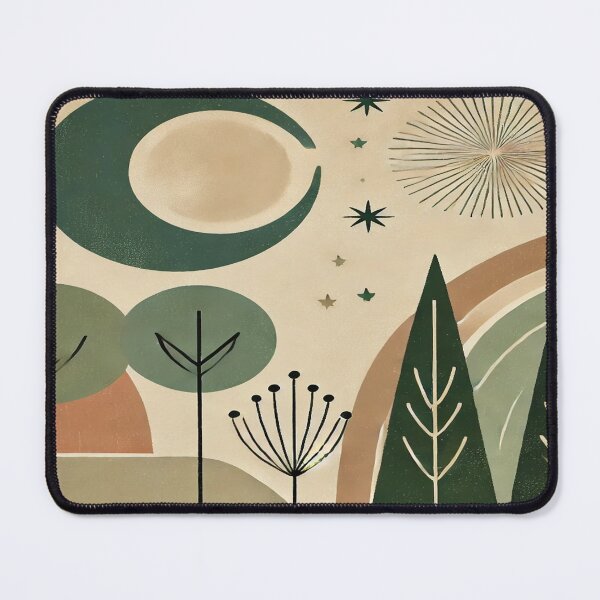 Item preview, Boho Serene Forest with Crescent Moon designed and sold by 0Mystica0.