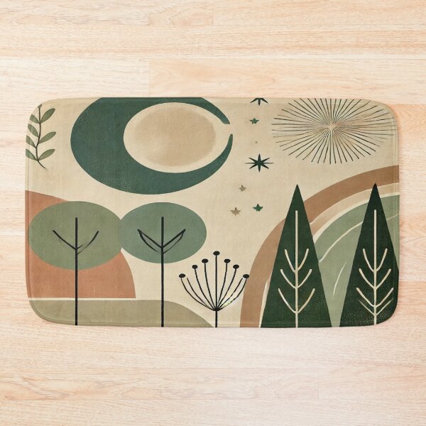 Artikelvorschau, Boho Serene Forest mit Halbmond entworfen und verkauft von 0Mystica0.