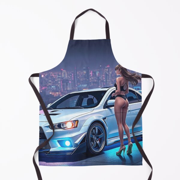 Item preview, Anime/Manga Art: Mitsubishi Evo IX on the parking garage designed and sold by Salimgor Hangaround Music.