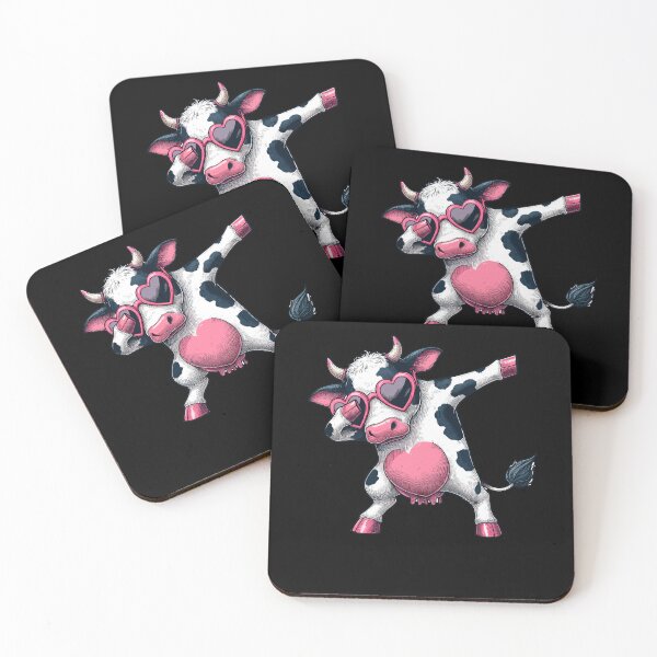 Item preview, Dabbing Dance Cow Heart Sunglasses designed and sold by Artistoos.