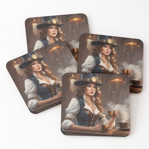 Item preview, Steampunk Coffee Break designed and sold by Pixel Press Prints.