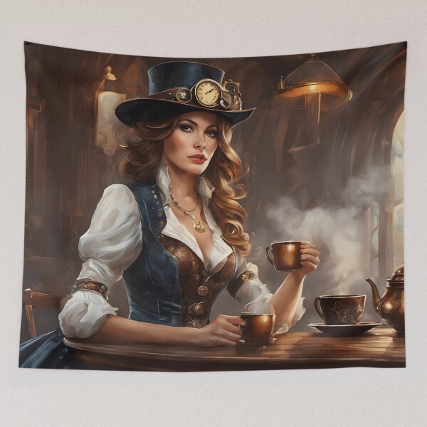 Item preview, Steampunk Coffee Break designed and sold by Pixel Press Prints.