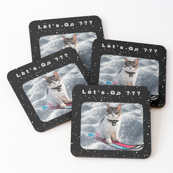 Item preview, winter cat : A Cat’s Skiing Adventure    designed and sold by damik1984.