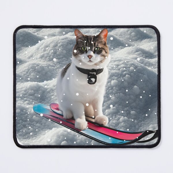 Item preview, winter cat : A Cat’s Skiing Adventure    designed and sold by damik1984.