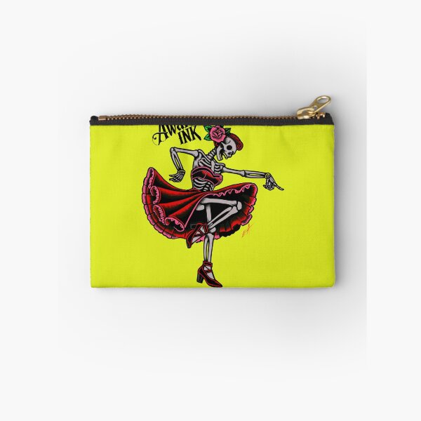 Item preview, Dancing lady skeleton tattoo designed and sold by Awakenink.