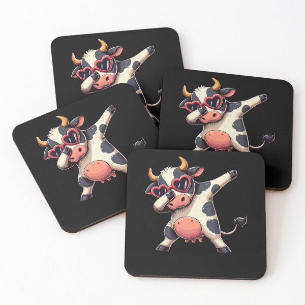 Item preview, Dabbing Dance Cow Heart Sunglasses designed and sold by Artistoos.
