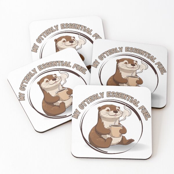 Item preview, Otter with a Cup of Coffee designed and sold by Snicker-Designs.