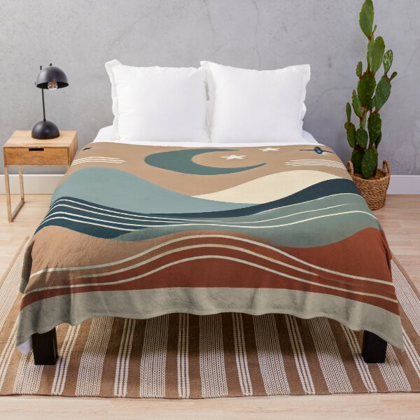Item preview, Abstract Mountain Range with Crescent Moon designed and sold by 0Mystica0.