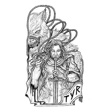Artwork thumbnail, Tyr Norse God of Justice by RunicArtShop