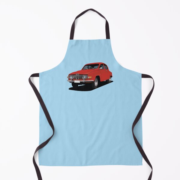 Item preview, SAAB 96 in red - illustration designed and sold by knappidesign.