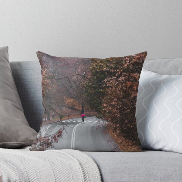 Item preview, Crossing the street with pink umbrella designed and sold by dni3.