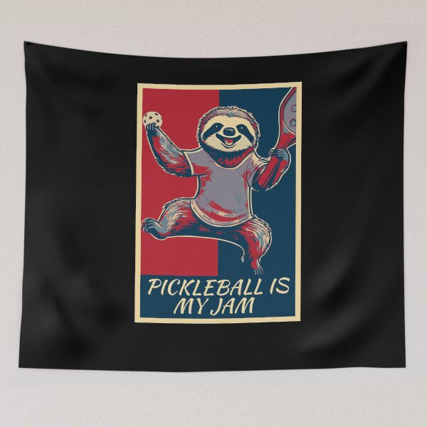 Artikelvorschau, Pickleball ist mein Ding Lustiges Pickleball-Faultier entworfen und verkauft von TrueArtsStore.