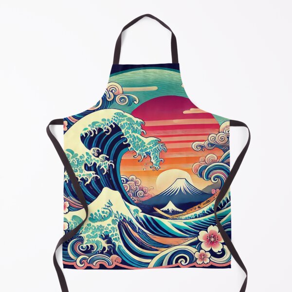 Item preview, Modern Japanese Wave Art: Sunrise Serenity designed and sold by KittyKatto.