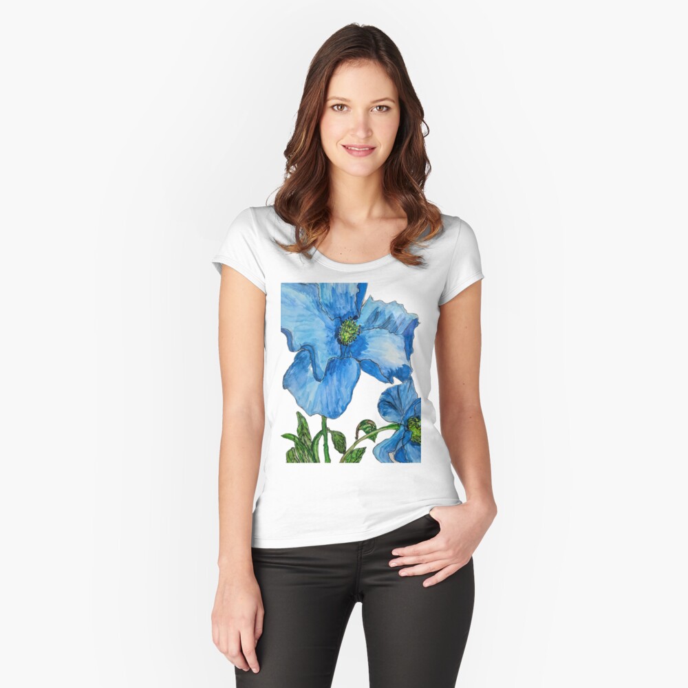Item preview, Fitted Scoop T-Shirt designed and sold by Ladyinthemitten.
