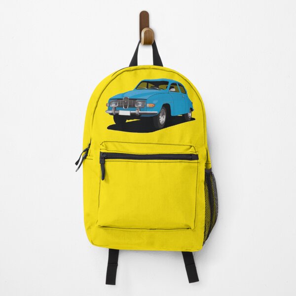 Item preview, SAAB 96 in blue - illustration designed and sold by knappidesign.