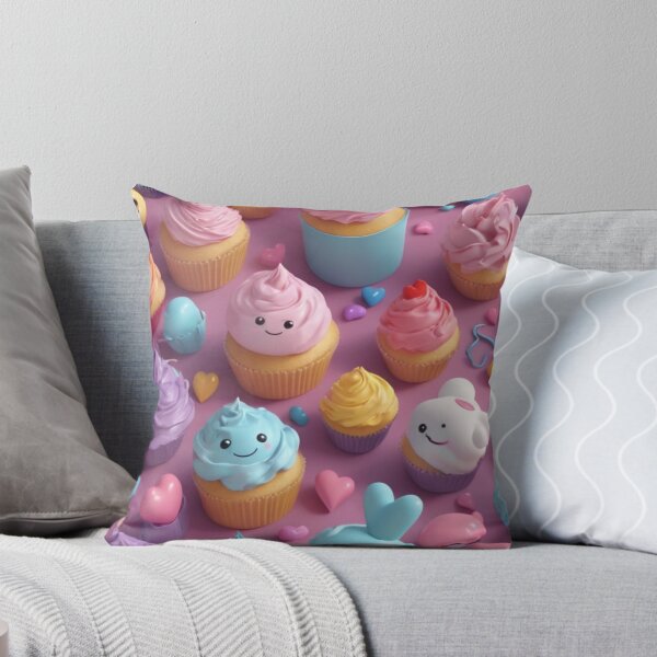 Item preview, Cupcakes de corazones, nubes y otras formas variadas, todos con alegres sonrisas designed and sold by PixelStoneDesign .