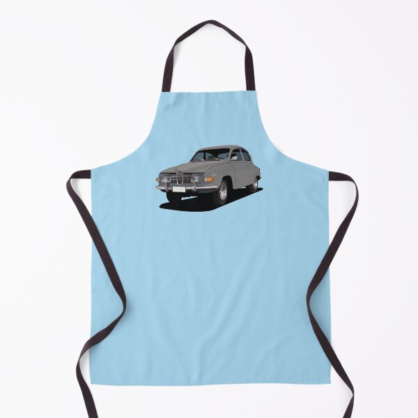 Item preview, SAAB 96 in grey - illustration designed and sold by knappidesign.
