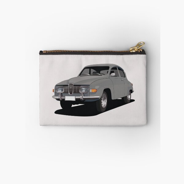 Item preview, SAAB 96 in grey - illustration designed and sold by knappidesign.