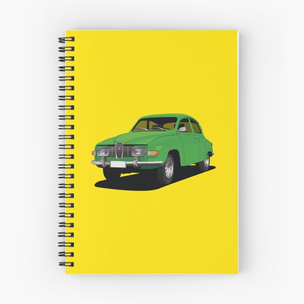 Item preview, SAAB 96 in green - illustration designed and sold by knappidesign.