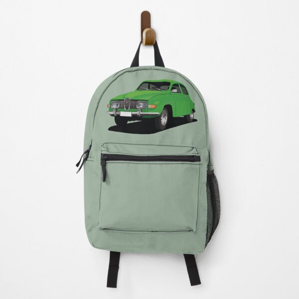 Item preview, SAAB 96 in green - illustration designed and sold by knappidesign.