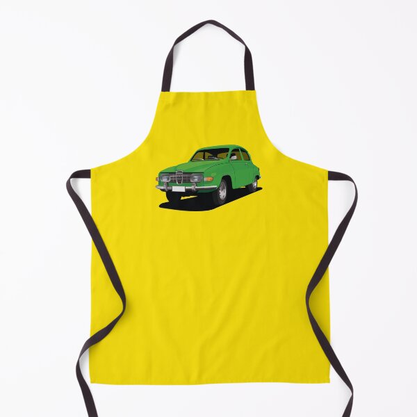 Item preview, SAAB 96 in green - illustration designed and sold by knappidesign.
