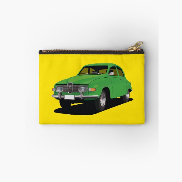 Item preview, SAAB 96 in green - illustration designed and sold by knappidesign.