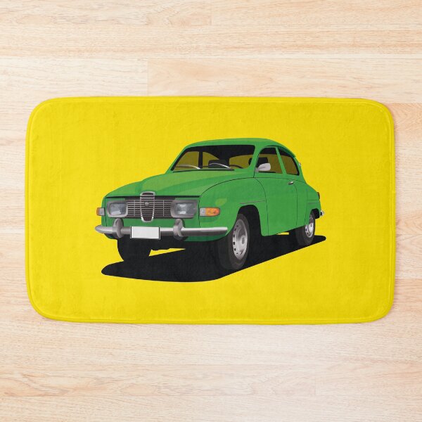 Item preview, SAAB 96 in green - illustration designed and sold by knappidesign.