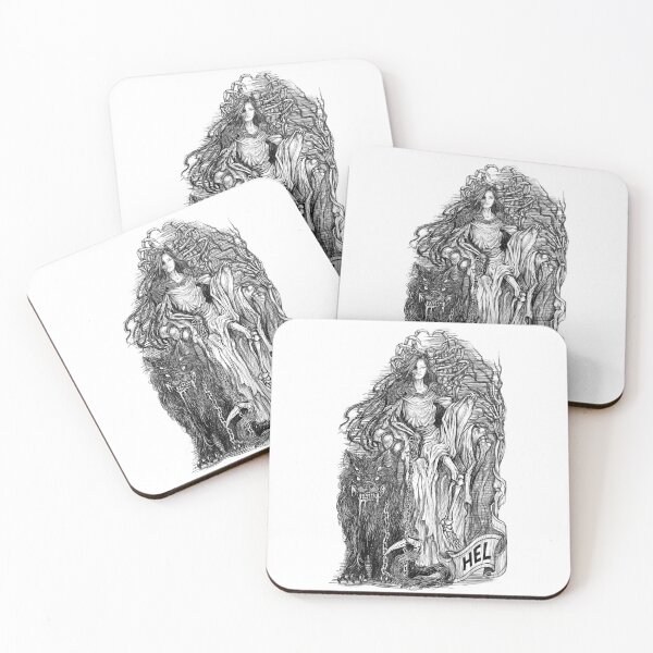 Item preview, Hel Norse Goddess Dark Nordic Mythology designed and sold by RunicArtShop.