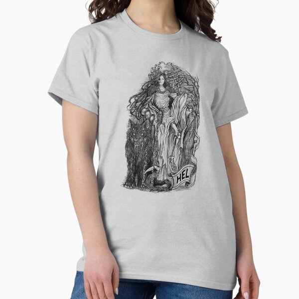 Hel Norse Goddess Dark Nordic Mythology Classic T-Shirt