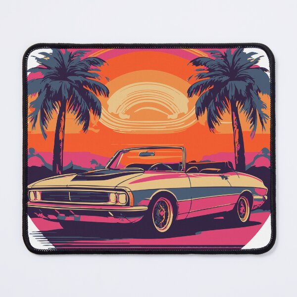 Item preview, Retro Sunset Bundle designs Vintage Classic Cars designed and sold by designedbyNil.