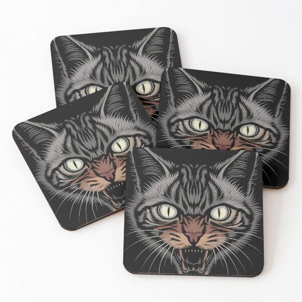 Item preview, Fierce Growling Tabby Cat Design – Striking Wild Feline Art designed and sold by VisualArtsOasis.