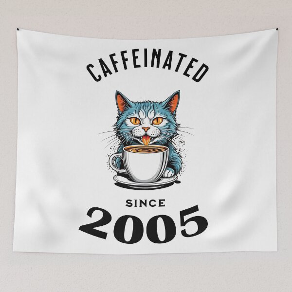 Item preview, Cat Caffeinated Since 2005 designed and sold by LegendaryDesigns.