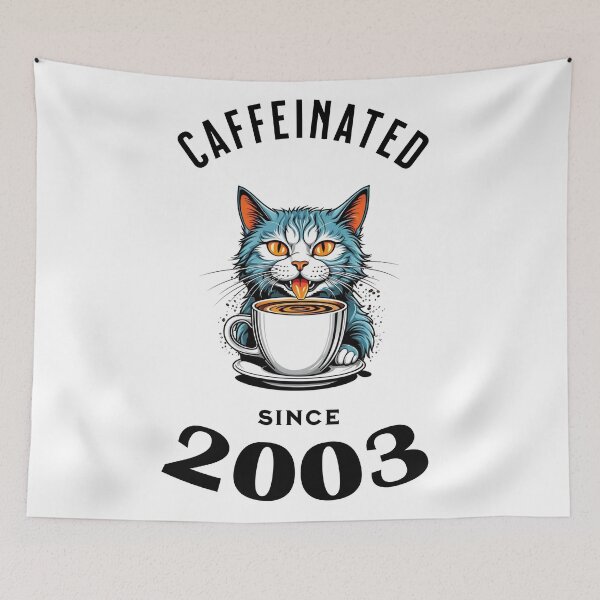 Item preview, Cat Caffeinated Since 2003 designed and sold by LegendaryDesigns.