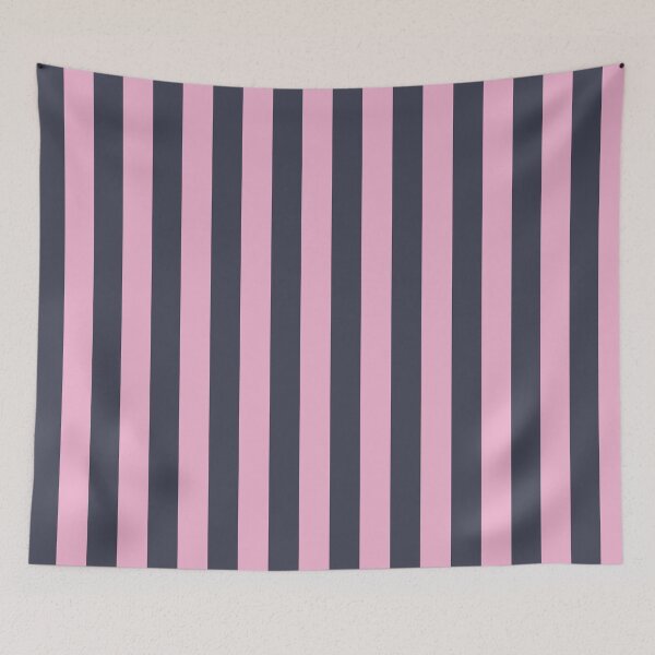 Item preview, Dark Blue & Light Pink Wide Stripe Pattern designed and sold by lamaddalena.