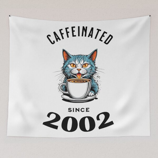 Item preview, Cat Caffeinated Since 2002 designed and sold by LegendaryDesigns.