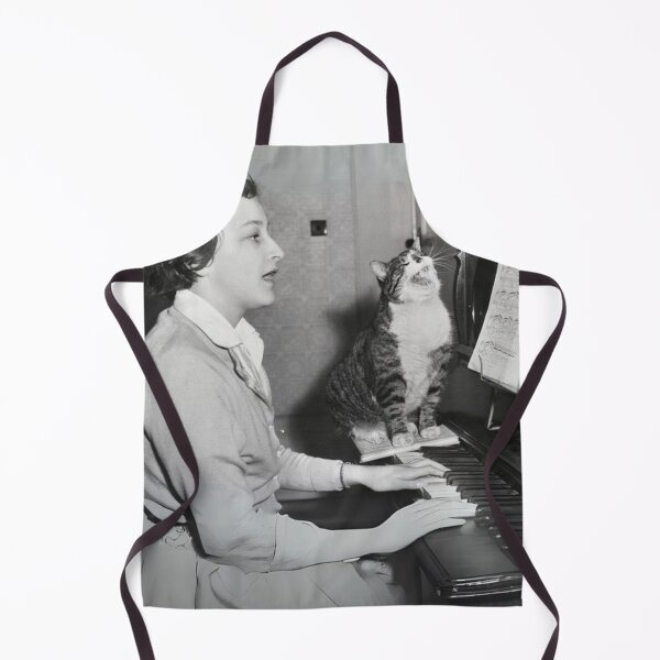 Item preview, Cat Lady Playing Piano designed and sold by TeeKid.